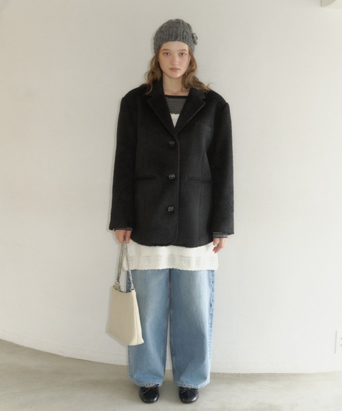 giunon オーバーシャギージャケット GIUNON（ジウノン）の「over shaggy jacket coat / オーバー