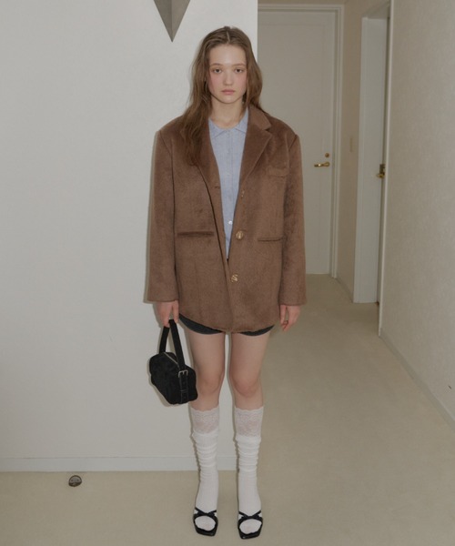 giunon オーバーシャギージャケット over shaggy jacket coat / オーバーシャギージャケットコート
