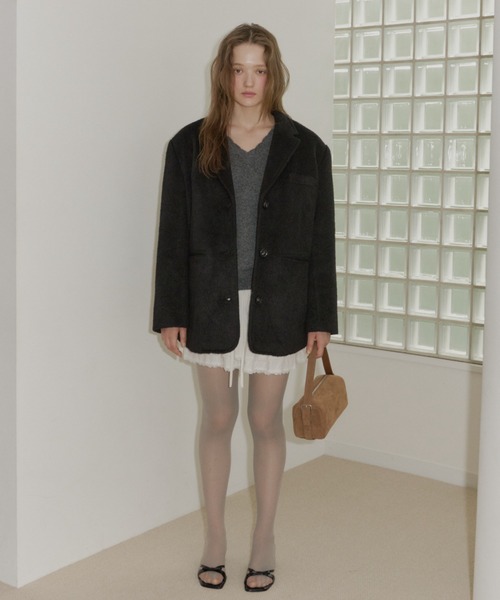 giunon オーバーシャギージャケットコート GIUNON（ジウノン）の「over shaggy jacket coat / オーバー