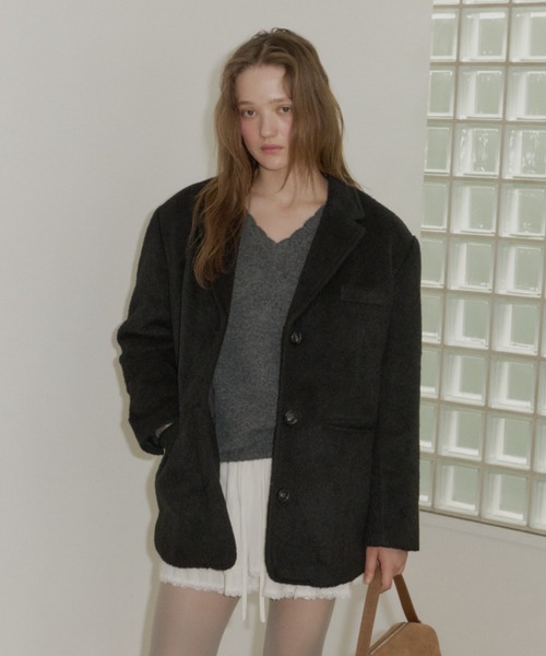 giunon オーバーシャギージャケット GIUNON（ジウノン）の「over shaggy jacket coat / オーバー