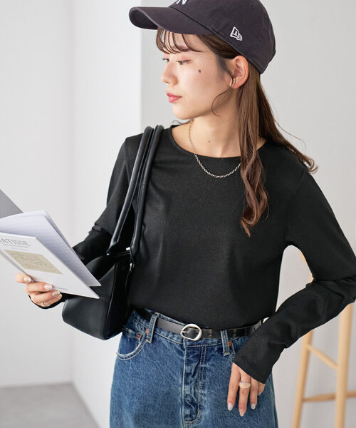 新品Discoat ロングコート 新色追加！】立体ジャガードロングスリーブ《WEB限定カラーあり