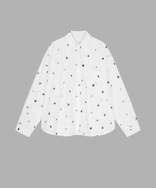 【セール】3D Butterfly Embroidered Shirt / バタフライシャツ(シャツ/ブラウス)|JNBY(ジェーエヌビーワイ) 【セール】3D Butterfly Embroidered Shirt / バタフライシャツ(シャツ/ブラウス)|JNBY(ジェーエヌビーワイ)