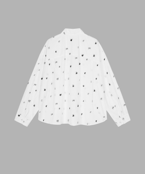【セール】3D Butterfly Embroidered Shirt / バタフライシャツ(シャツ/ブラウス)|JNBY(ジェーエヌビーワイ) 【セール】3D Butterfly Embroidered Shirt / バタフライシャツ(シャツ/ブラウス)|JNBY(ジェーエヌビーワイ)