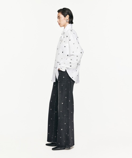 【セール】3D Butterfly Embroidered Shirt / バタフライシャツ(シャツ/ブラウス)|JNBY(ジェーエヌビーワイ) 【セール】3D Butterfly Embroidered Shirt / バタフライシャツ(シャツ/ブラウス)|JNBY(ジェーエヌビーワイ)