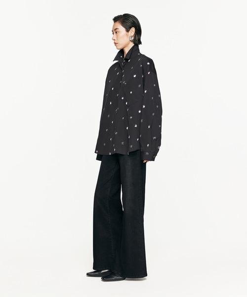 【セール】3D Butterfly Embroidered Shirt / バタフライシャツ(シャツ/ブラウス)|JNBY(ジェーエヌビーワイ) 【セール】3D Butterfly Embroidered Shirt / バタフライシャツ(シャツ/ブラウス)|JNBY(ジェーエヌビーワイ)