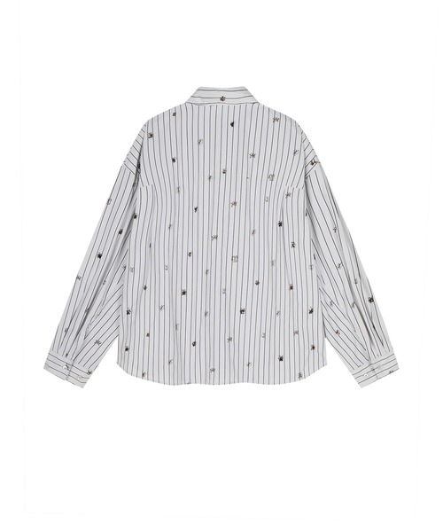 【セール】3D Butterfly Embroidered Shirt / バタフライシャツ(シャツ/ブラウス)|JNBY(ジェーエヌビーワイ) 【セール】3D Butterfly Embroidered Shirt / バタフライシャツ(シャツ/ブラウス)|JNBY(ジェーエヌビーワイ)