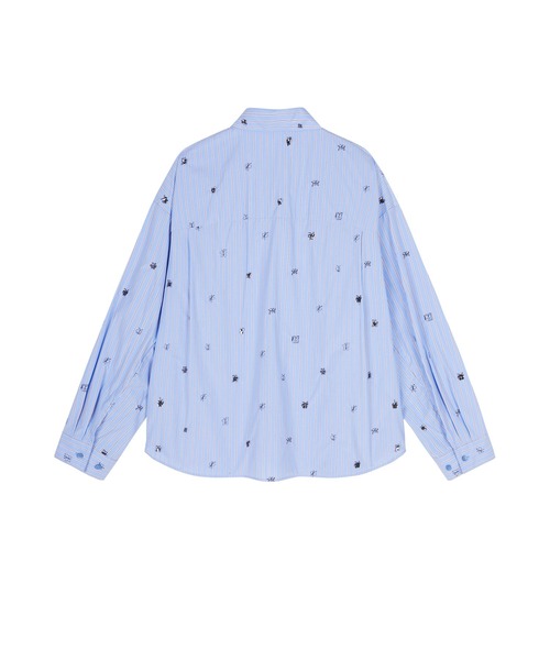 【セール】3D Butterfly Embroidered Shirt / バタフライシャツ(シャツ/ブラウス)|JNBY(ジェーエヌビーワイ) 【セール】3D Butterfly Embroidered Shirt / バタフライシャツ(シャツ/ブラウス)|JNBY(ジェーエヌビーワイ)