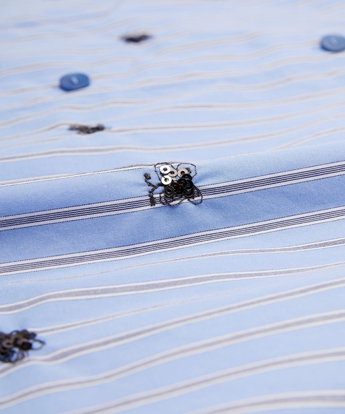 【セール】3D Butterfly Embroidered Shirt / バタフライシャツ(シャツ/ブラウス)|JNBY(ジェーエヌビーワイ) 【セール】3D Butterfly Embroidered Shirt / バタフライシャツ(シャツ/ブラウス)|JNBY(ジェーエヌビーワイ)