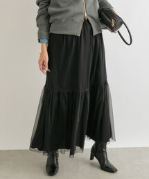 RIVE DROITE | 予約【両面2WAY】リバーシブルチュールスカート(スカート)