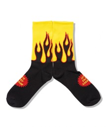 COOKMAN(クックマン)の「Cookman クックマン ソックス Crew Socks Flame ファイアーパターン ソックス(ソックス/靴下)」
