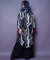 rovtski | マーブル模様ロングブラウス(シャツ/ブラウス)