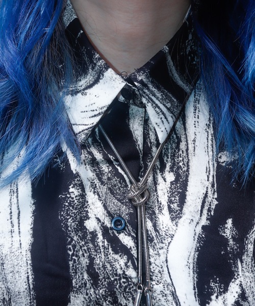 rovtski(ロフトスキー)の「マーブル模様ロングブラウス(シャツ/ブラウス・レディース・ブラック・FREE)」の8枚目の写真