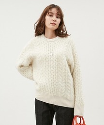 専用です☆ミラオーウェン ケーブル編みAラインニットトップス 88299614b_1_d_215.jpg