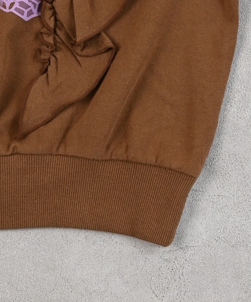 Life Support Products（ライフサポートプロダクツ）の「ボリュームフリルスウェット（スウェット・キッズ・グリーン/オフホワイト/ライトピンク/ブラウン・100/130/120/95/90/80/110/150/140）」の8枚目の写真