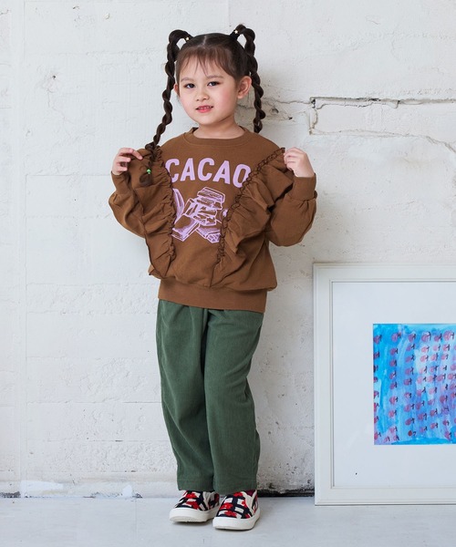 Life Support Products（ライフサポートプロダクツ）の「ボリュームフリルスウェット（スウェット・キッズ・グリーン/オフホワイト/ライトピンク/ブラウン・100/130/120/95/90/80/110/150/140）」の20枚目の写真