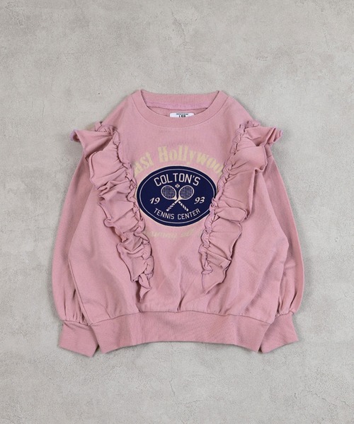 Life Support Products（ライフサポートプロダクツ）の「ボリュームフリルスウェット（スウェット・キッズ・グリーン/オフホワイト/ライトピンク/ブラウン・100/130/120/95/90/80/110/150/140）」の5枚目の写真