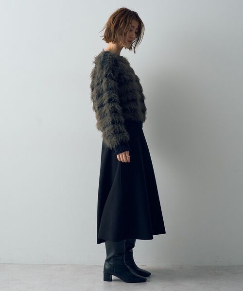 【セール】フェザーボーダーニット（ニット/セーター）｜YECCA VECCA（イェッカヴェッカ）