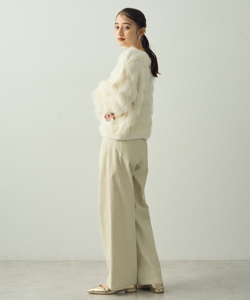 【セール】フェザーボーダーニット（ニット/セーター）｜YECCA VECCA（イェッカヴェッカ）