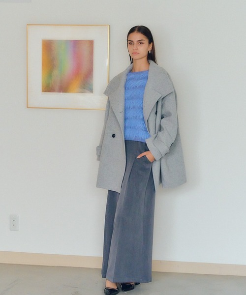 【セール】フェザーボーダーニット（ニット/セーター）｜YECCA VECCA（イェッカヴェッカ）