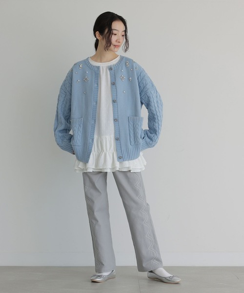 somari imagination(ソマリ イマジネーション)の「前後2wayボウタイチュニックブラウス(シャツ/ブラウス・レディース・ブラック/オフホワイト・2/1)」の14枚目の写真