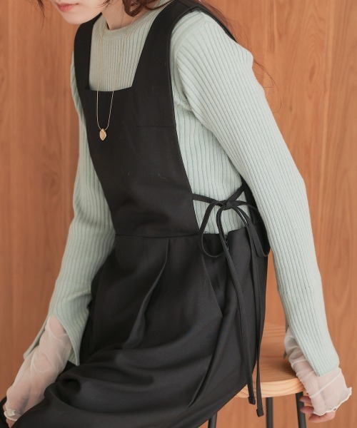 Bab（バブ）の「【S・Mサイズ展開】サイドリボンオールインワン（つなぎ/オールインワン・レディース・ブラック/グレー・S/M）」の19枚目の写真