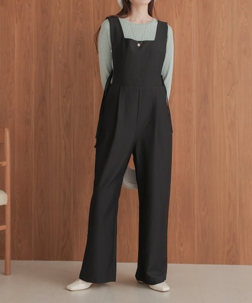 Bab（バブ）の「【S・Mサイズ展開】サイドリボンオールインワン（つなぎ/オールインワン・レディース・ブラック/グレー・S/M）」の20枚目の写真