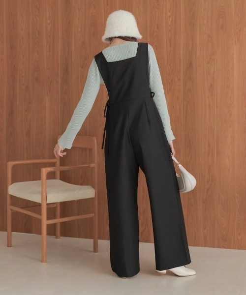 Bab（バブ）の「【S・Mサイズ展開】サイドリボンオールインワン（つなぎ/オールインワン・レディース・ブラック/グレー・S/M）」の21枚目の写真