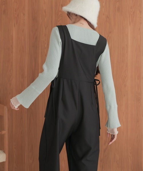 Bab（バブ）の「【S・Mサイズ展開】サイドリボンオールインワン（つなぎ/オールインワン・レディース・ブラック/グレー・S/M）」の22枚目の写真