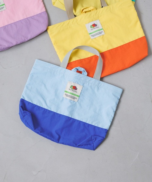 FRUIT OF THE LOOM(フルーツオブザルーム)の「【Fruit Of The Loom(フルーツオブザルーム)】別注レッスンバッグ(KIDS)(トートバッグ・キッズ・イエロー/ピンク/グリーン/ブルー・FREE)」の3枚目の写真