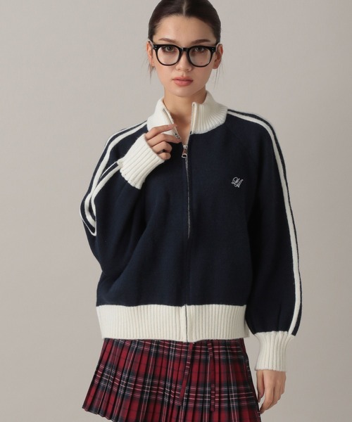 FOREVER 21（フォーエバー トゥエンティーワン）の「【2024FW】トラックジップニット（ニット/セーター・レディース・グレー/ネイビー/ベージュ・FREE）」の7枚目の写真