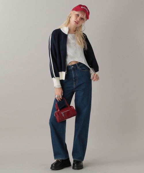 FOREVER 21（フォーエバー トゥエンティーワン）の「【2024FW】トラックジップニット（ニット/セーター・レディース・グレー/ネイビー/ベージュ・FREE）」の10枚目の写真