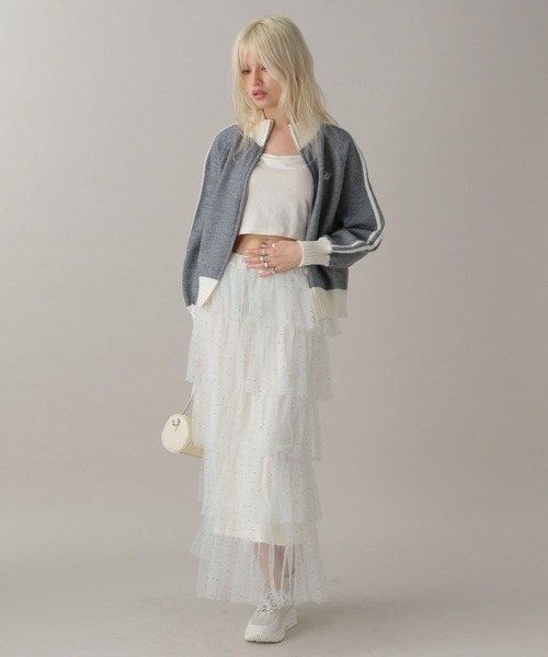 FOREVER 21（フォーエバー トゥエンティーワン）の「【2024FW】トラックジップニット（ニット/セーター・レディース・グレー/ネイビー/ベージュ・FREE）」の15枚目の写真