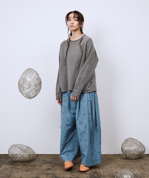 Dulcamara（ドゥルカマラ）の「LogoカットJQボリュームワイドPT（スラックス・メンズ・ブラック/ブルーグレー・0/1）」の17枚目の写真