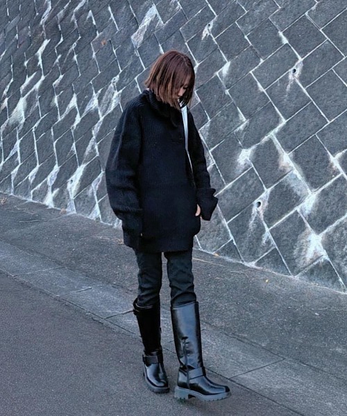 H.TOKYO（エイチトウキョウ）の「ハイネックニット（ニット/セーター・メンズ・グレー/ブラック・XX-LARGE/X-LARGE/LARGE/MEDIUM）」の9枚目の写真