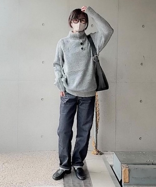 H.TOKYO（エイチトウキョウ）の「ハイネックニット（ニット/セーター・メンズ・グレー/ブラック・XX-LARGE/X-LARGE/LARGE/MEDIUM）」の13枚目の写真