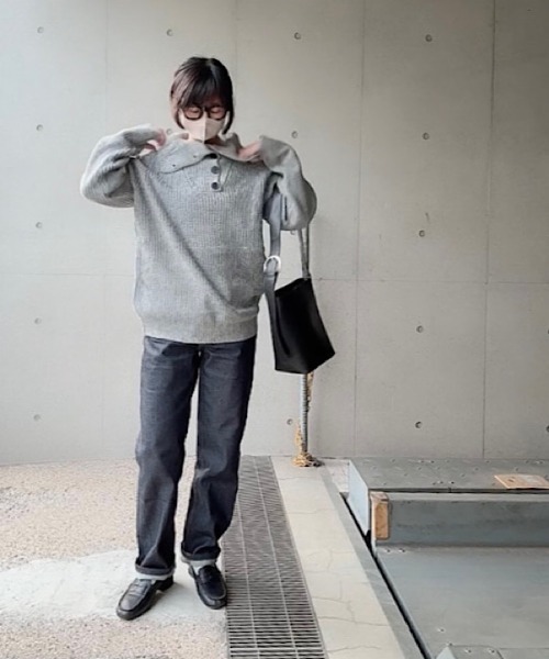 H.TOKYO（エイチトウキョウ）の「ハイネックニット（ニット/セーター・メンズ・グレー/ブラック・XX-LARGE/X-LARGE/LARGE/MEDIUM）」の19枚目の写真