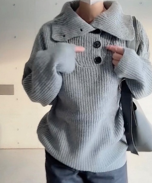 H.TOKYO（エイチトウキョウ）の「ハイネックニット（ニット/セーター・メンズ・グレー/ブラック・XX-LARGE/X-LARGE/LARGE/MEDIUM）」の20枚目の写真