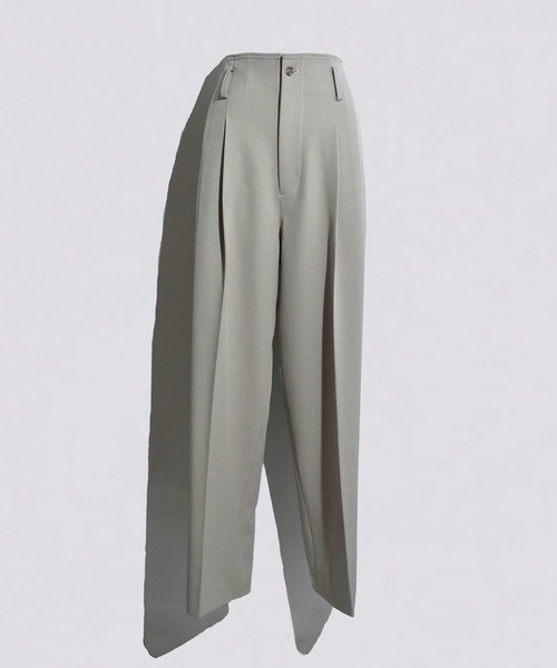 kiehtova（キエトヴァ）の「【kiehtova】FORM PANTS/フォーム パンツ KTWR17（スラックス・レディース・ベージュ/ブラック・M/L）」の5枚目の写真