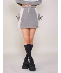 【完売品】ダーリッチ ボアコンビリボンポケットミニスカート グレー セール】Darich/BOTTOMSのファッション通販 - ZOZOTOWN（カラー