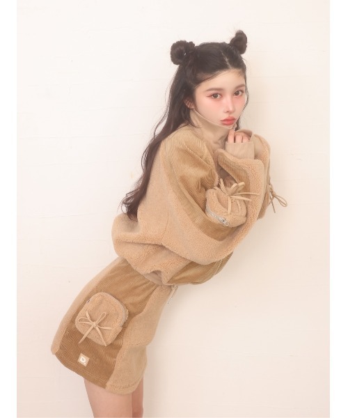 ボアコンビリボンポケットミニスカート ボアコンビリボンポケットミニスカート – Darich (ダーリッチ)