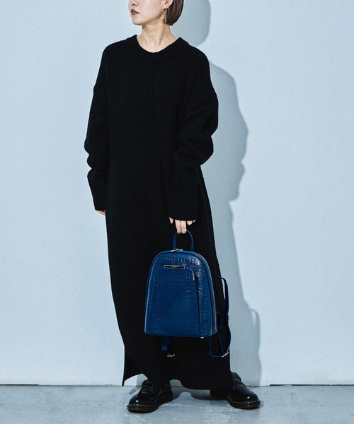 HUNDRED（ハンドレッド）の「クロコ型押しリュック バックパック