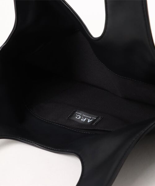 A.P.C.（アーペーセー）の「TOTE NINON SMALL（トートバッグ・メンズ・ブラウン/ブラック・ONESIZE）」の5枚目の写真