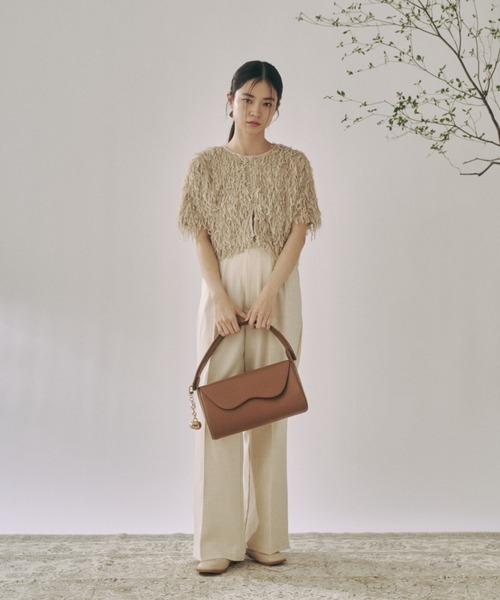 moi tytto（モイテュット）の「もしゃもしゃフリンジカーディガン（カーディガン/ボレロ・レディース・ナチュラル/ブルー/ベージュ/イエロー・FREE）」の9枚目の写真