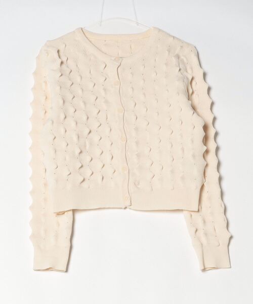 Per sist ence（パーシエンス）の「トゲトゲニットカーディガン（カーディガン/ボレロ・レディース・アイボリー/ブラック/グレー/ピンク・FREE）」の17枚目の写真