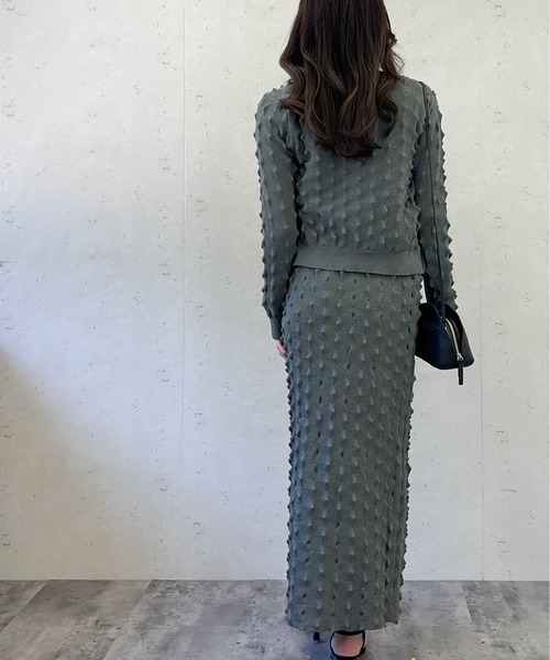 Per sist ence（パーシエンス）の「トゲトゲニットカーディガン（カーディガン/ボレロ・レディース・アイボリー/ブラック/グレー/ピンク・FREE）」の19枚目の写真