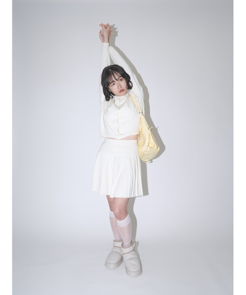 Uenui（ウニュイ）の「セットアップ スリーピース ニット カットソー カーディガン ミニスカート（その他トップス・レディース・アイボリー・FREE）」の13枚目の写真