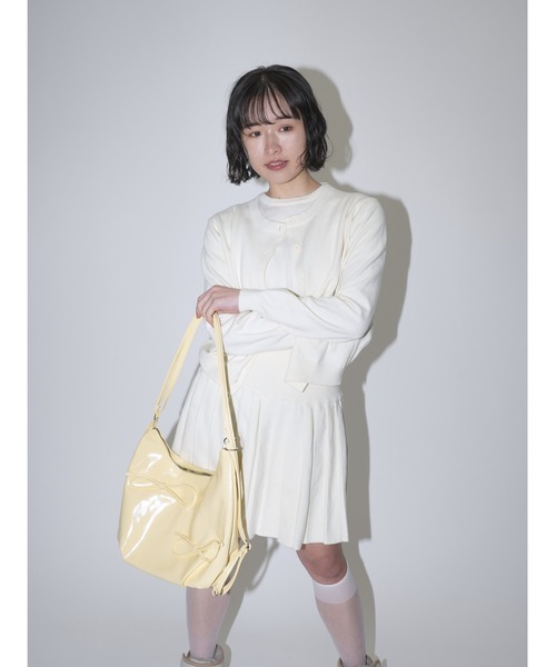 Uenui（ウニュイ）の「セットアップ スリーピース ニット カットソー カーディガン ミニスカート（その他トップス・レディース・アイボリー・FREE）」の18枚目の写真