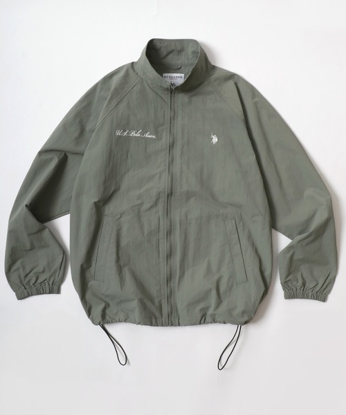 U.S. POLO ASSN.(ユーエスポロアッスン)の「U.S. POLO ASSN./ユーエスポロアッスン Nylon Track Jacket/オーバーサイズ ナイロン ブロークコア ジップアップ トラックジャケット/アノラックジャケット/レディース メンズ(ナイロンジャケット・メンズ・カーキ/ブラック/ライトグレー/ネイビー・M/L/LL)」の3枚目の写真