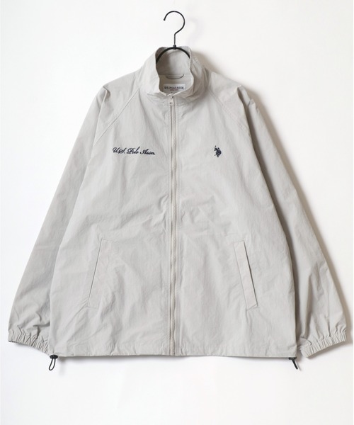 U.S. POLO ASSN.(ユーエスポロアッスン)の「U.S. POLO ASSN./ユーエスポロアッスン Nylon Track Jacket/オーバーサイズ ナイロン ブロークコア ジップアップ トラックジャケット/アノラックジャケット/レディース メンズ(ナイロンジャケット・メンズ・カーキ/ブラック/ライトグレー/ネイビー・M/L/LL)」の13枚目の写真