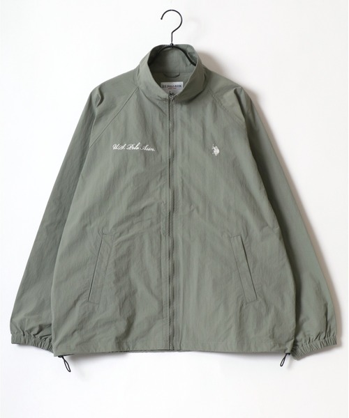 U.S. POLO ASSN.(ユーエスポロアッスン)の「U.S. POLO ASSN./ユーエスポロアッスン Nylon Track Jacket/オーバーサイズ ナイロン ブロークコア ジップアップ トラックジャケット/アノラックジャケット/レディース メンズ(ナイロンジャケット・メンズ・カーキ/ブラック/ライトグレー/ネイビー・M/L/LL)」の15枚目の写真